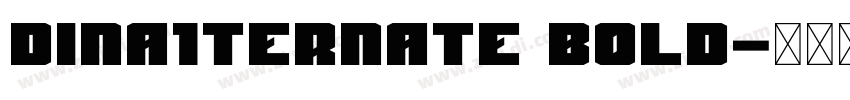 DINA1ternate Bold字体转换